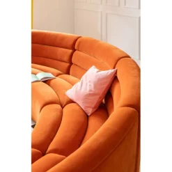 KARE Design Elément d assise Wave orange><noscript><img width=