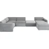 KARE Design Ensemble de canapés 2 Lucca gris droite 328cm> Meubles