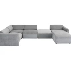 KARE Design Ensemble de canapés 2 Lucca gris droite 328cm> Meubles