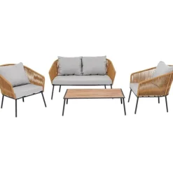 KARE Design Ensemble de sièges Elba Quattro nature Out (4-pcs)> Meubles