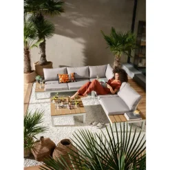 KARE Design Ensemble de sièges Holiday blanc (4-pcs)> Meubles