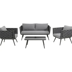 KARE Design Ensemble de sièges Rimini anthracite (4-pcs.)> Meubles