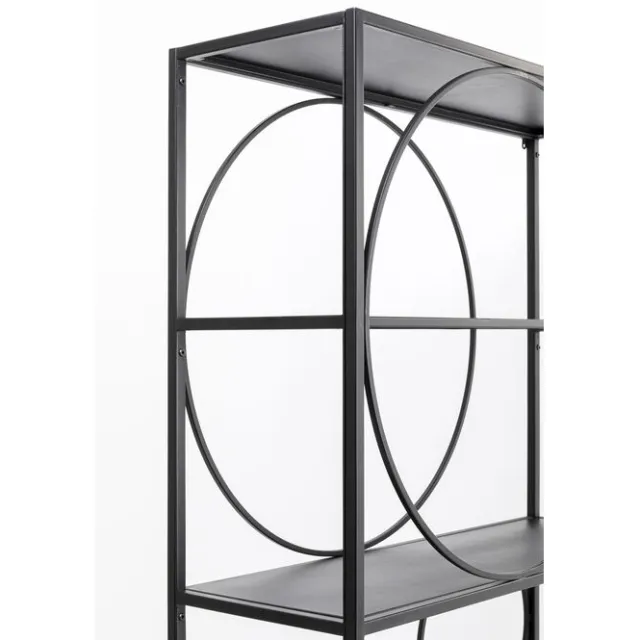 KARE Design Etagère Circle noir 100x200cm> Meubles