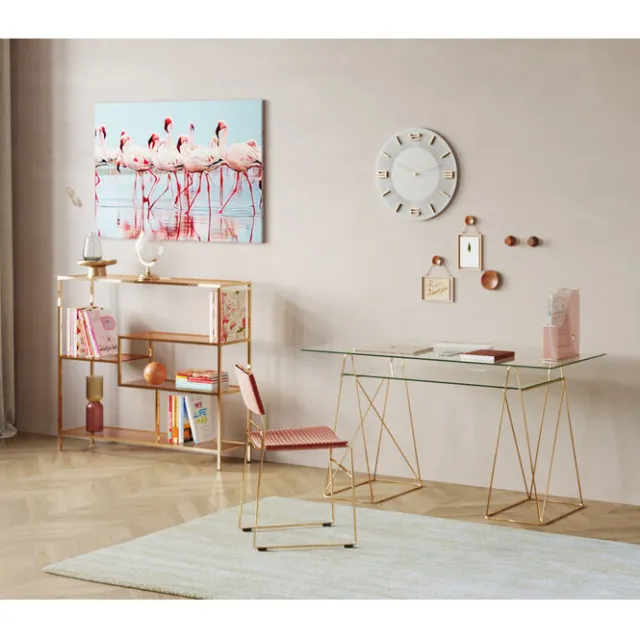 KARE Design Etagère Loft doré 115x100cm> Meubles