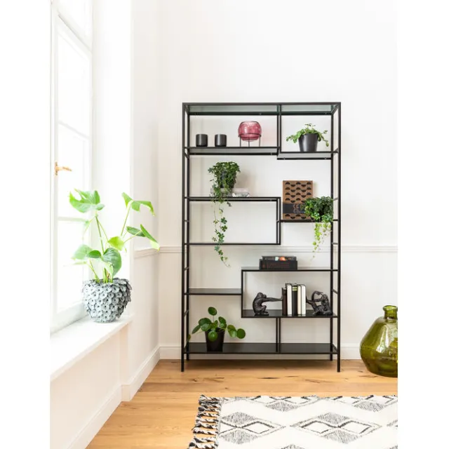 KARE Design Etagère Loft noir 115x195cm> Meubles