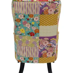 KARE Design Fauteuil à oreilles Patchwork rouge><noscript><img width=