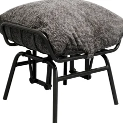 KARE Design Fauteuil + tabouret Vienna Swing gris><noscript><img width=