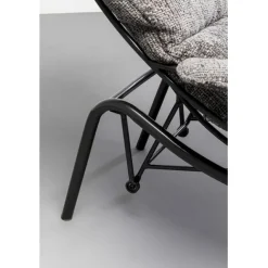 KARE Design Fauteuil + tabouret Vienna Swing gris><noscript><img width=