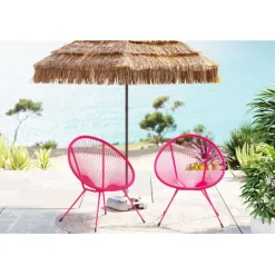 KARE Design Fauteuil Acapulco Mono fuchsia (set de 2)> Meubles