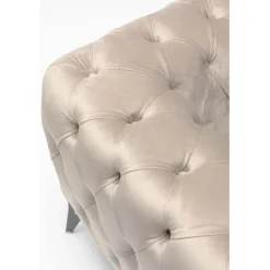KARE Design Fauteuil Bellissima velours taupe 120cm><noscript><img width=