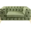 KARE Design Fauteuil Bellissima velours vert 120cm> Meubles