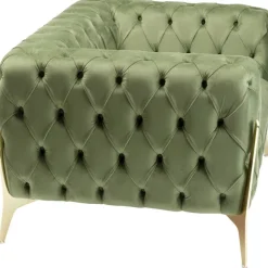 KARE Design Fauteuil Bellissima velours vert 120cm><noscript><img width=