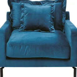 KARE Design Fauteuil Lullaby pétrole> Meubles