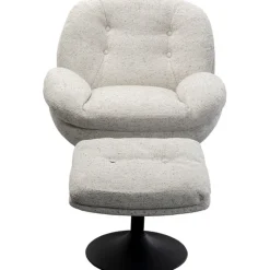 KARE Design Fauteuil pivotant + repose-pieds Stanford> Meubles