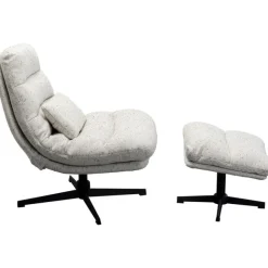 KARE Design Fauteuil pivotant + repose-pieds Columbia><noscript><img width=