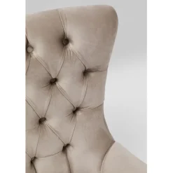 KARE Design Fauteuil pivotant Bellissima velours taupe><noscript><img width=