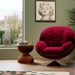 KARE Design Fauteuil pivotant Cosy berry><noscript><img width=