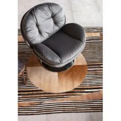 KARE Design Fauteuil pivotant Cosy gris><noscript><img width=