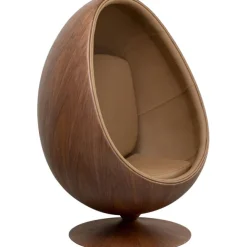 KARE Design Fauteuil pivotant Eye Ball noyer> Meubles