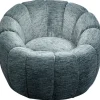 KARE Design Fauteuil pivotant Fiori bleu> Meubles