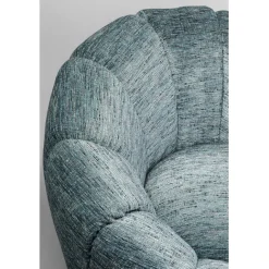 KARE Design Fauteuil pivotant Fiori bleu><noscript><img width=