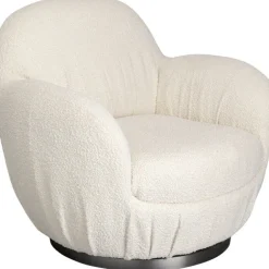 KARE Design Fauteuil pivotant Nube bouclé> Meubles