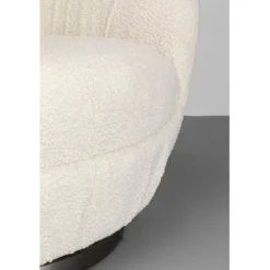 KARE Design Fauteuil pivotant Nube bouclé><noscript><img width=