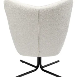 KARE Design Fauteuil pivotant Oscar Bouclé crème><noscript><img width=