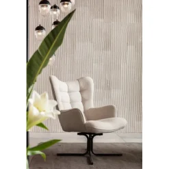 KARE Design Fauteuil pivotant Oscar crème> Meubles