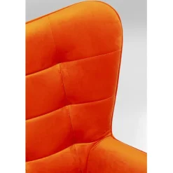 KARE Design Fauteuil pivotant Oscar velours orange><noscript><img width=