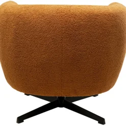 KARE Design Fauteuil pivotant Peony Fuzzy Caramello><noscript><img width=