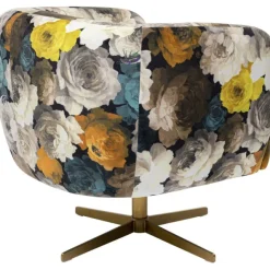 KARE Design Fauteuil pivotant Peony Flower jaune><noscript><img width=