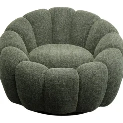KARE Design Fauteuil pivotant Peppo Bloom Melange vert> Meubles