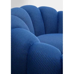 KARE Design Fauteuil pivotant Peppo Bloom bleu><noscript><img width=