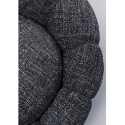 KARE Design Fauteuil pivotant Peppo Bloom Melange noir><noscript><img width=