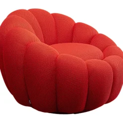 KARE Design Fauteuil pivotant Peppo Bloom rouge><noscript><img width=