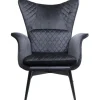 KARE Design Fauteuil Tudor Velvet noir> Meubles