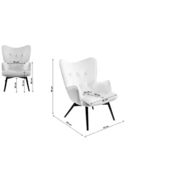 KARE Design Fauteuil Vicky écru><noscript><img width=