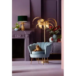 KARE Design Fauteuil Water Lily doré or aqua> Meubles