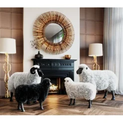 KARE Design Figurine décorative Bathilde Ram blanc 78cm> Accessoires