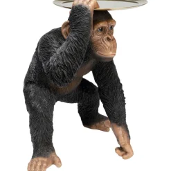 KARE Design Figurine décorative Butler Playing Chimp noir 52cm> Accessoires