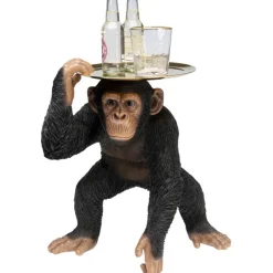 KARE Design Figurine décorative Butler Playing Chimp noir 52cm><noscript><img width=