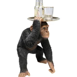 KARE Design Figurine décorative Butler Playing Chimp noir 52cm><noscript><img width=