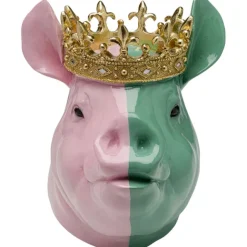 KARE Design Figurine décorative Crowned Pig 28cm> Accessoires