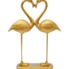 KARE Design Figurine décorative Flamingo Love doré 39cm> Accessoires