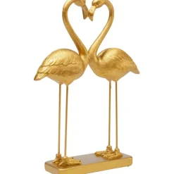 KARE Design Figurine décorative Flamingo Love doré 39cm><noscript><img width=