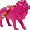 KARE Design Figurine décorative Flower Lion fuchsia 19cm> Accessoires