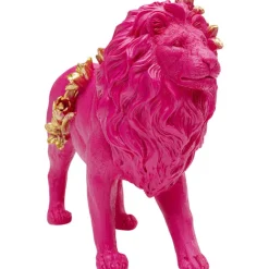 KARE Design Figurine décorative Flower Lion fuchsia 19cm><noscript><img width=