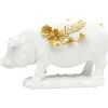 KARE Design Figurine décorative Flower Pig blanc 21cm> Accessoires