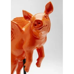 KARE Design Figurine décorative Flying Pig Orange 29cm><noscript><img width=